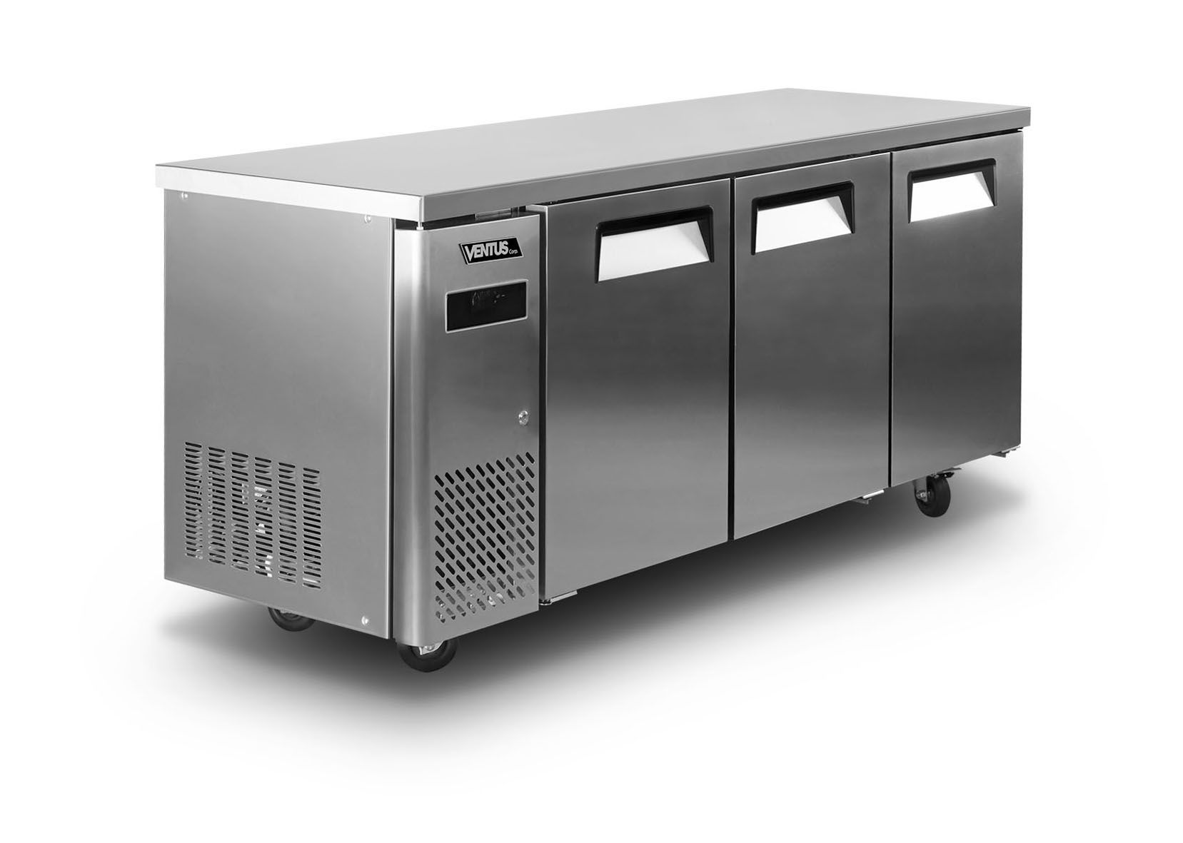 Mesón Refrigerado 3 ptas Acero Inox. VMR3PS-480