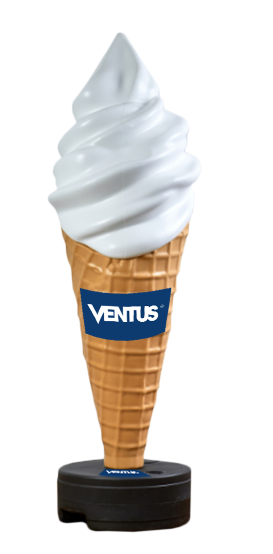 Cono de helado luminoso, alto 1.50 cm VCHL-150CM
