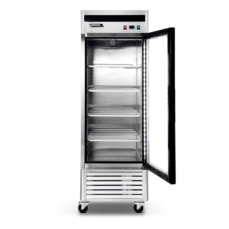 Freezer Acero Inox. 1 pta Vidrio VF1PS-700V